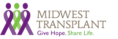 Midwest Transplant Logo and Tagline (Give Hope. Share Life.)